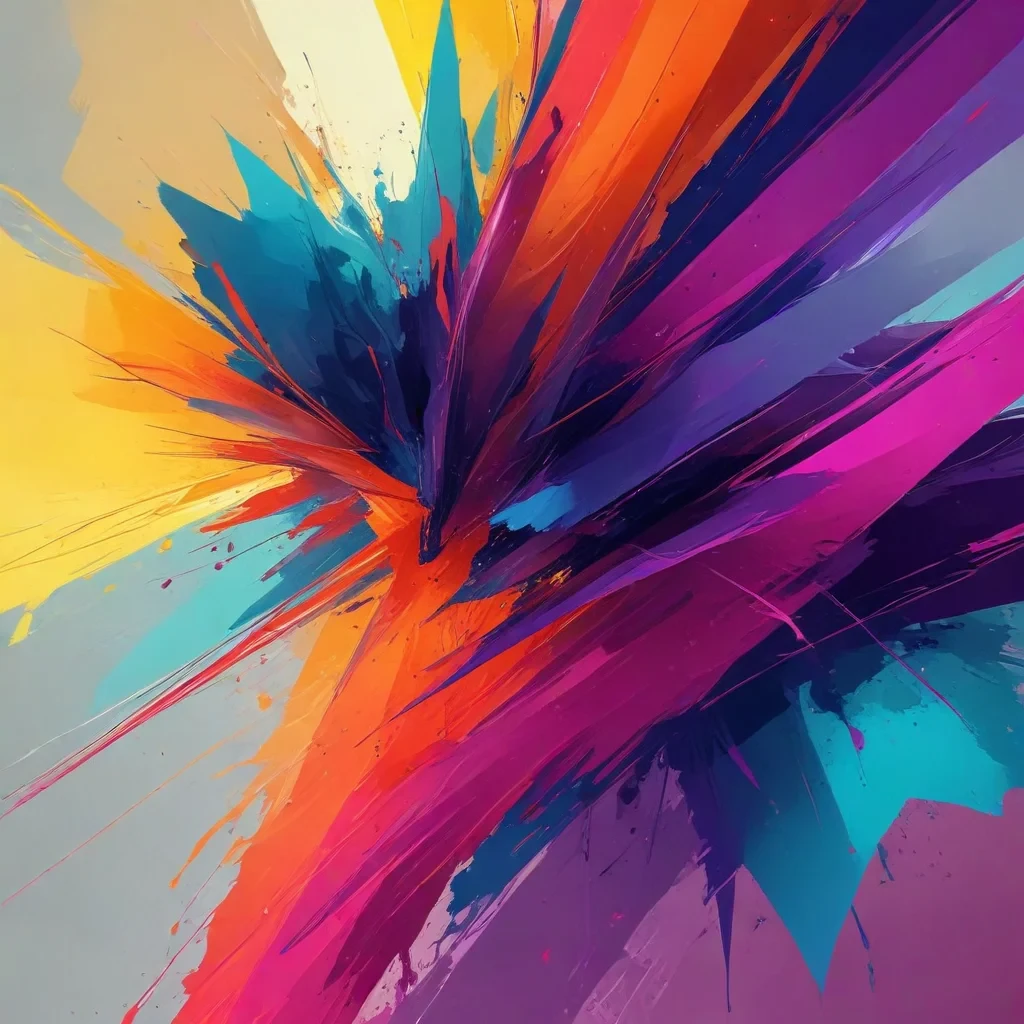 good quality, high quality, a abstract digital art piece, minimalism, determination, bright mysterious colours, it should have a wow what is that effect