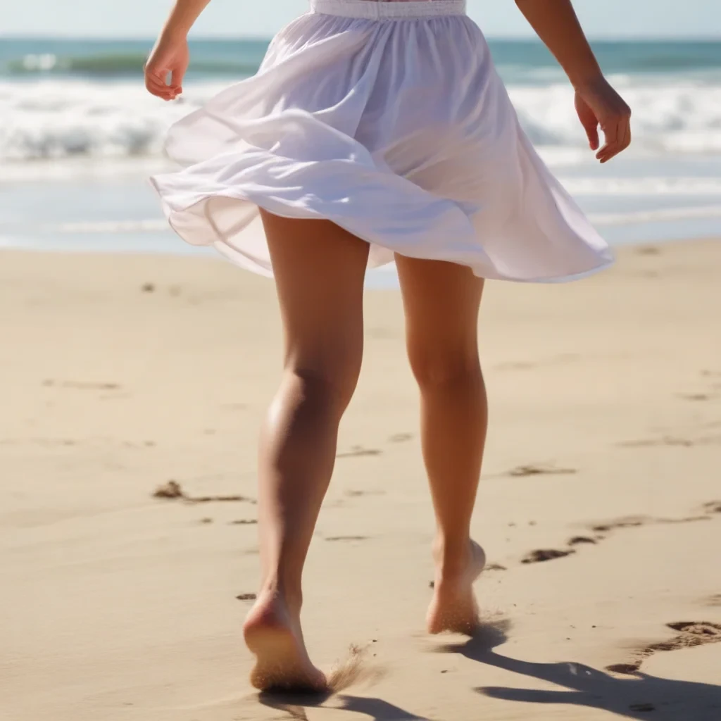 detail, photo, cinscene, dreamwalking girl , running on beach