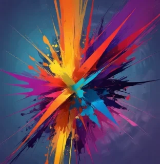 good quality, high quality, a abstract digital art piece, minimalism, determination, bright mysterious colours, it should have a wow what is that effect