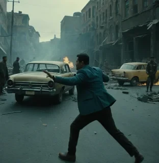 dynamic scene from movie