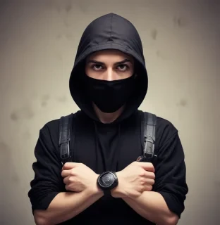 a hacker is arrested and taken to jail